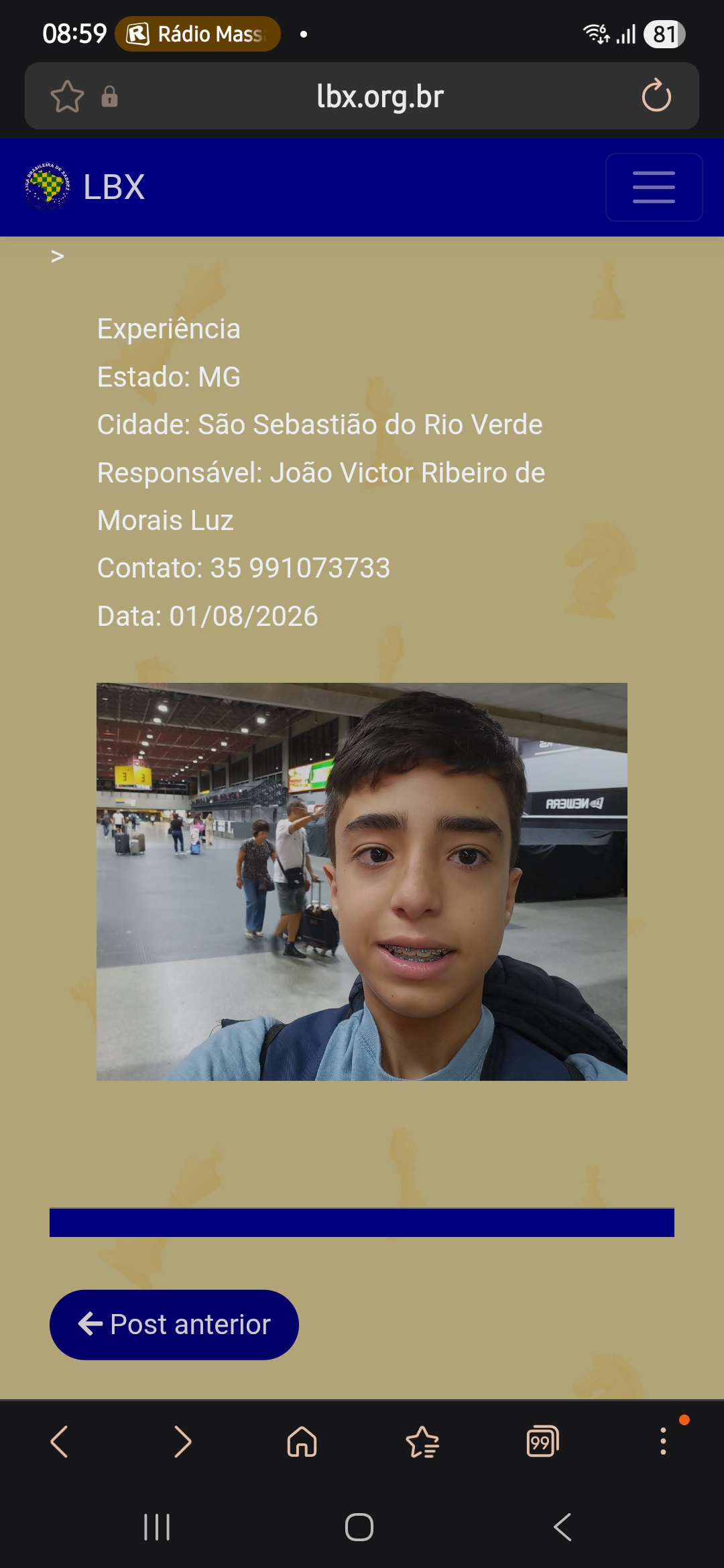 Foto do atleta