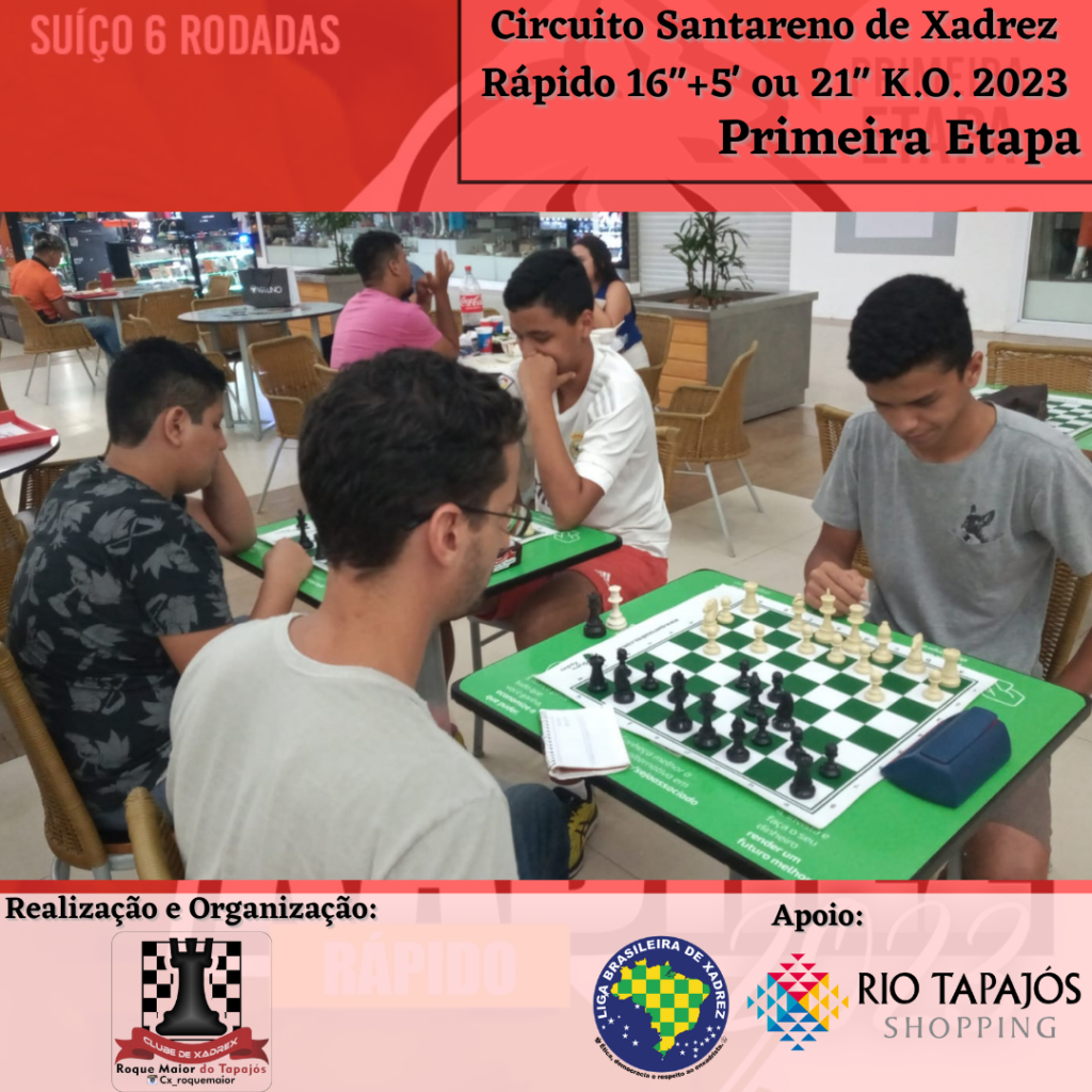 Torneio de Xadrez Rápido será realizado no domingo, em Santarém