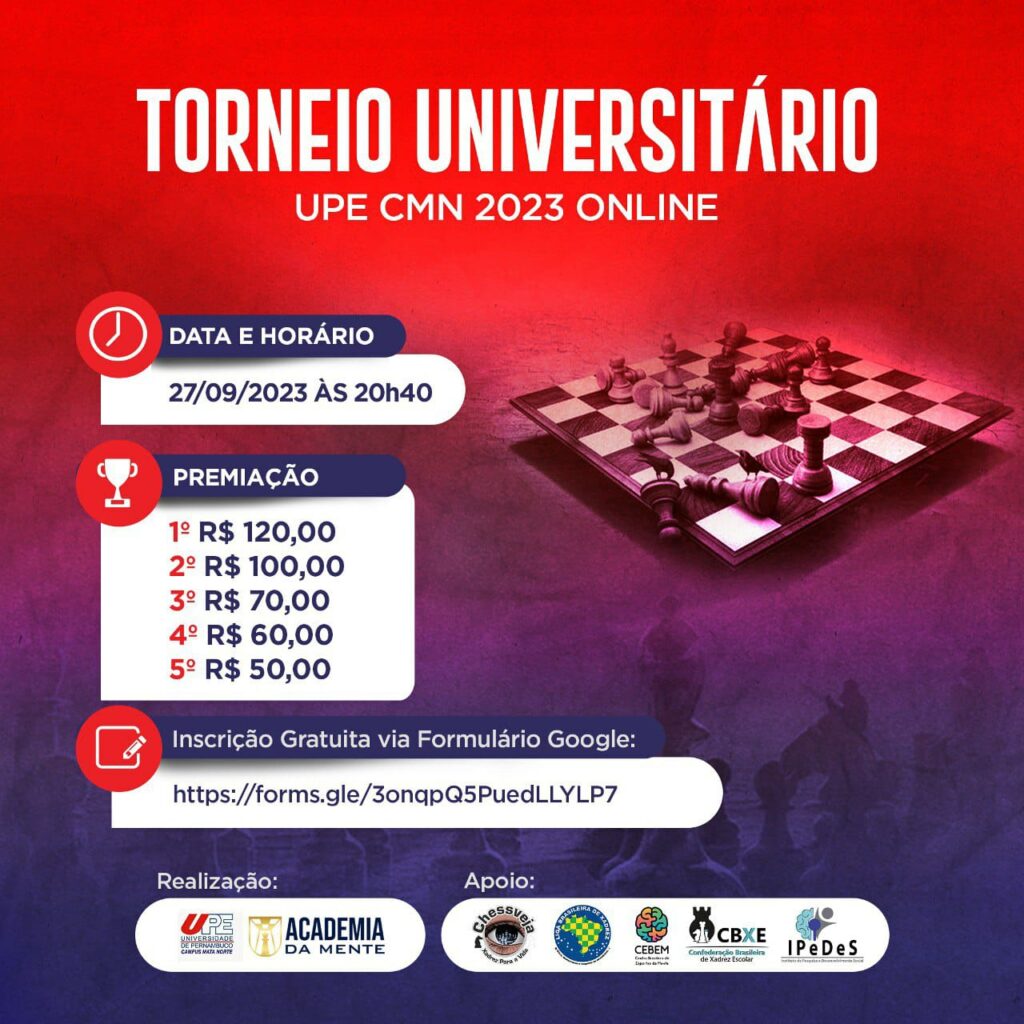 Unesp promove torneio de xadrez gratuito e virtual