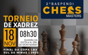 11 e 12/11/2023 – Campeonato Paracatuense de Xadrez Clássico