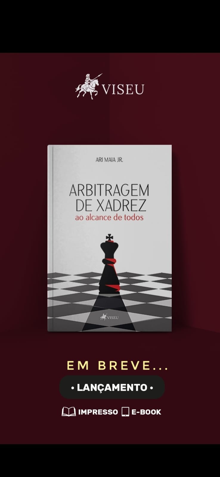 Lançamento do livro: Arbitragem de Xadrez ao alcance de todos