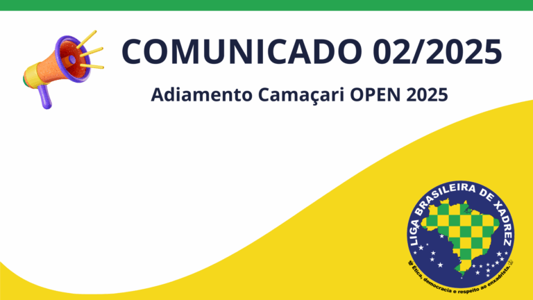 ADIAMENTO CAMAÇARI OPEN 2025