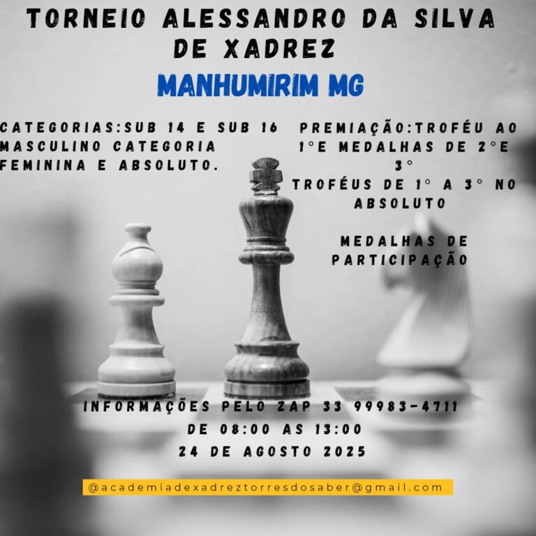 Torneio Alessandro da Silva de Xadrez – Manhumirim MG