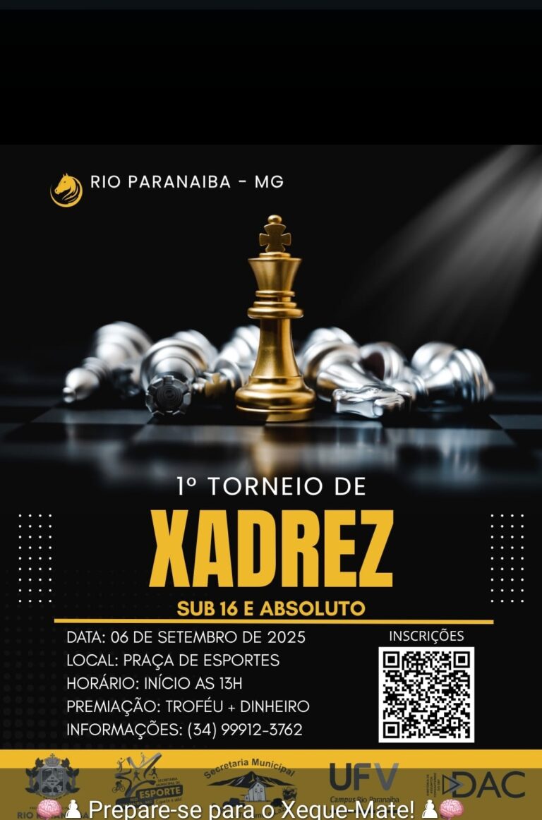 l torneio de xadrez Rio Paranaiba