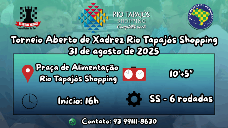 Torneio Aberto de Xadrez RT Shopping