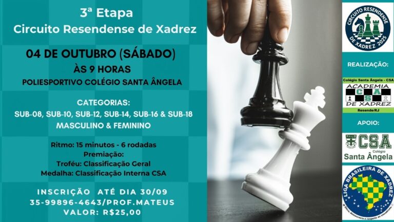 3ª Etapa do Circuito Resendense de Xadrez 2025