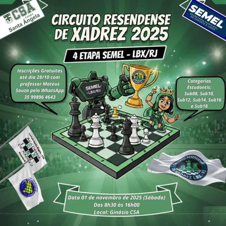 4 Etapa SEMEL – LBX/RJ (Circuito Resendense de Xadrez 2025)