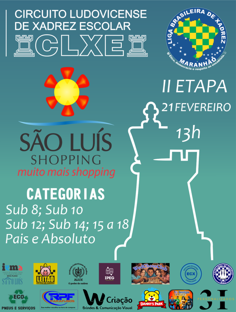 CIRCUITO LUDOVICENSE DE XADREZ ESCOLAR – II ETAPA