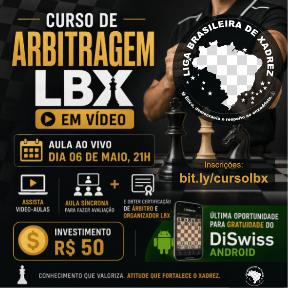 CRUSO DE ORGANIZAÇÃO E ARBITRAGEM LBX