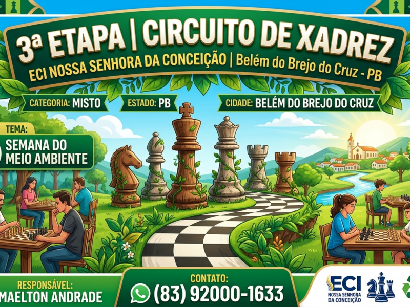 3a Etapa do Circuito de Xadrez da ECI NOSSA SENHORA DA CONCEIÇÃO