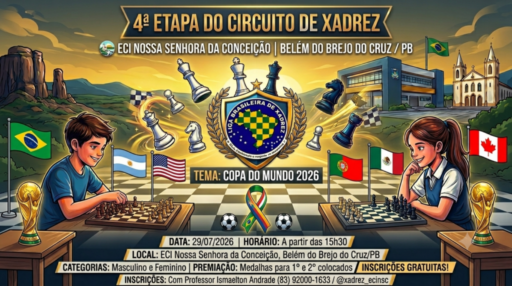 4a Etapa do Circuito de Xadrez da ECI NOSSA SENHORA DA CONCEIÇÃO