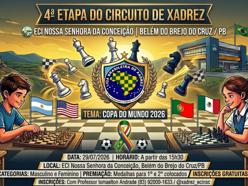 4a Etapa do Circuito de Xadrez da ECI NOSSA SENHORA DA CONCEIÇÃO