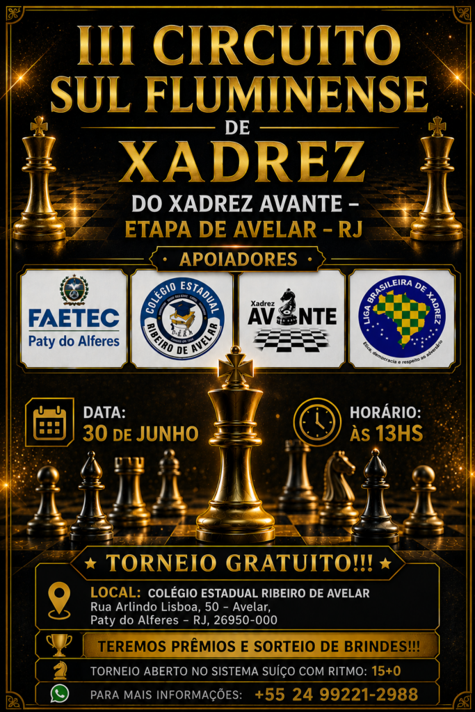 III CIRCUITO SUL FLUMINENSE DE XADREZ – Etapa de Avelar – RJ