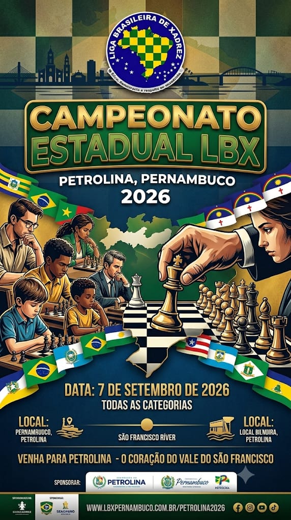 Campeonato Estadual LBX de xadrez Rápido 2026