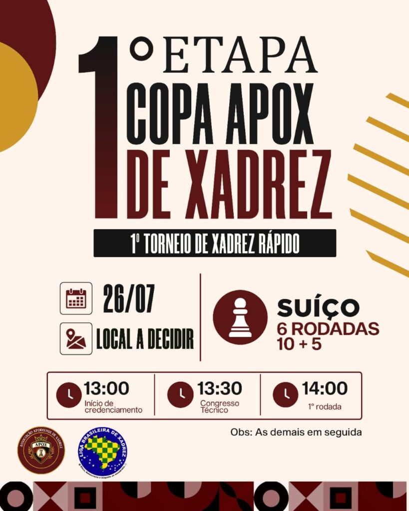 I Copa APOX de Xadrez – 1ª etapa