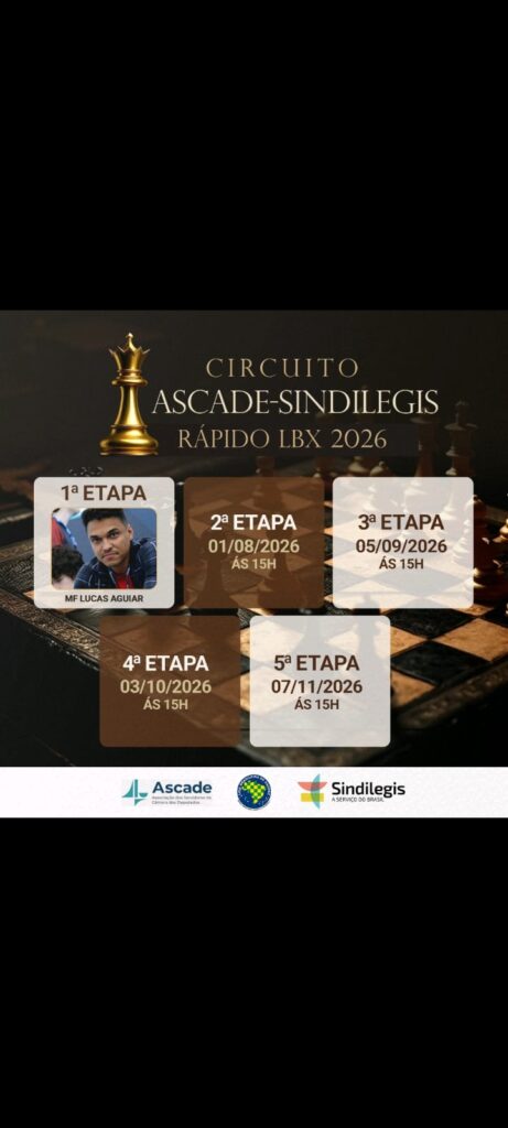 Circuito ASCADE-SINDILEGIS de Xadrez Rápido LBX 2.026 (2ª ETAPA)