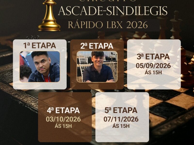Circuito ASCADE-SINDILEGIS de Xadrez Rápido LBX 2.026 (3ª ETAPA)