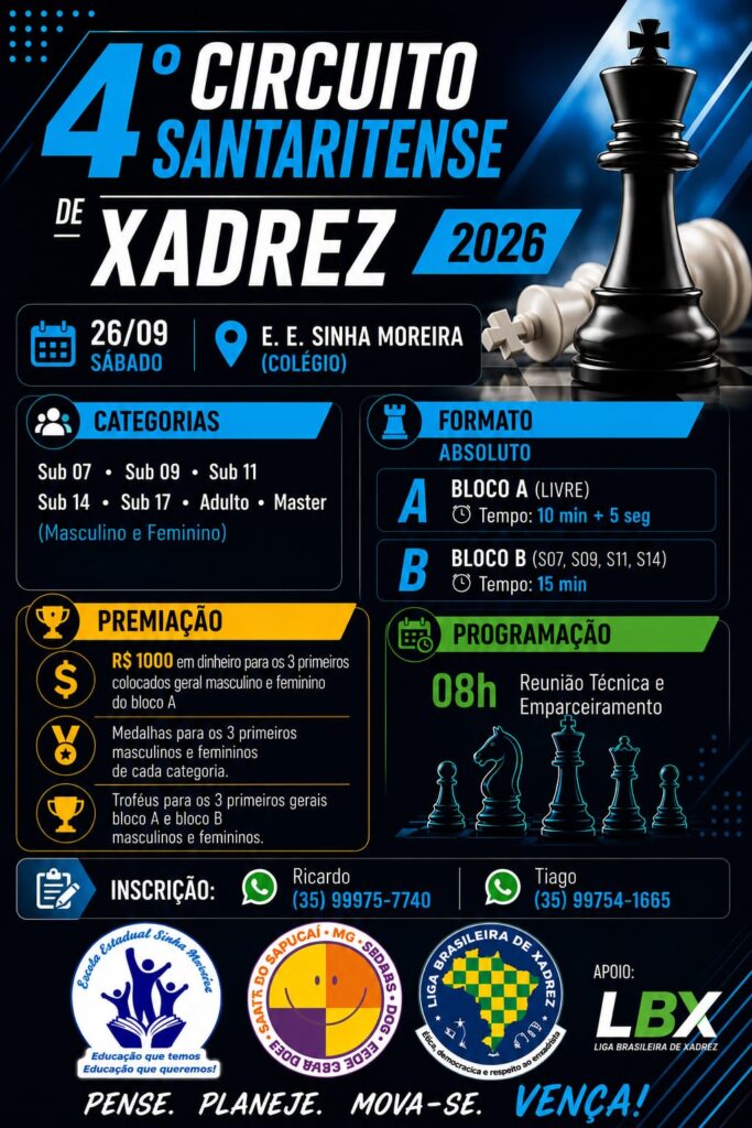 4° Torneio de xadrez Santarritense