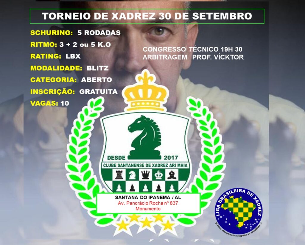 TORNEIO DE XADREZ 30 DE SETEMBRO