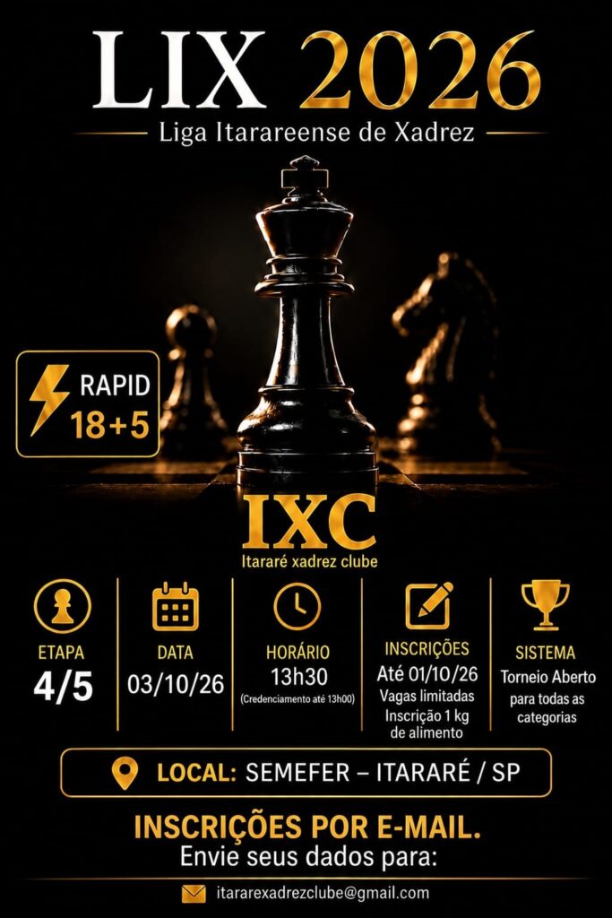 Liga Itarareense de Xadrez – LIX 2026
