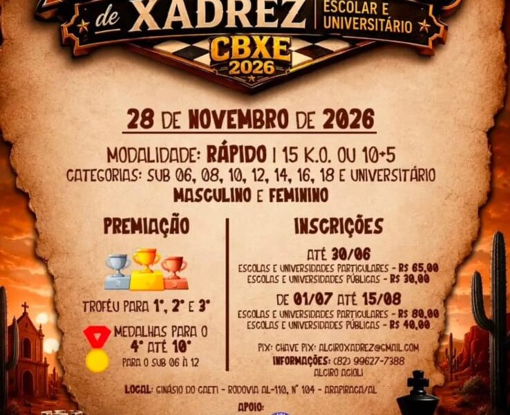 Nordestão de Xadrez Escolar e Universitário – CBXE