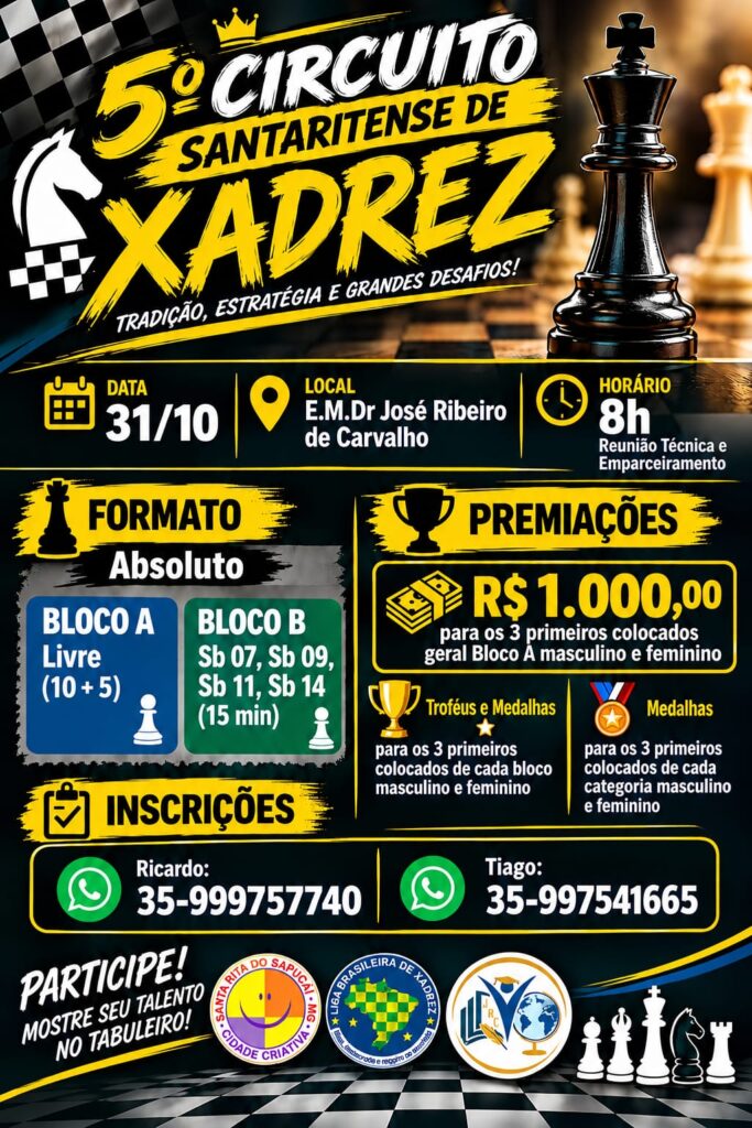 5° Circuito santaritense de xadrez 2026